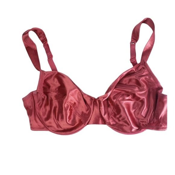 Victoria's Secret Other - Vintage 90s Victoria's Secret Second Skin Satin Bra 38C Rose Pink Underwire 95